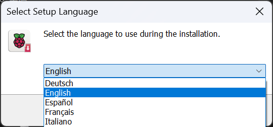 インストール(言語選択)